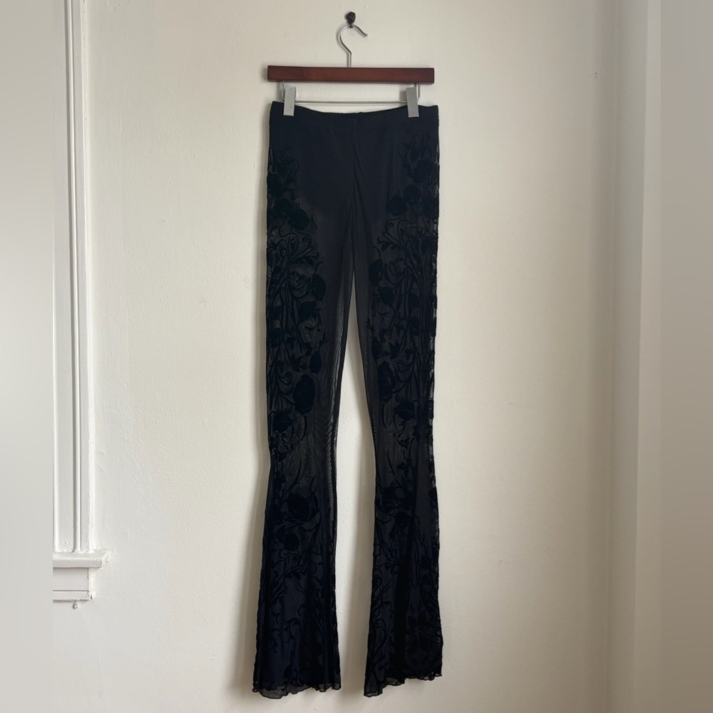 Dolls Kill Black Flare Pants